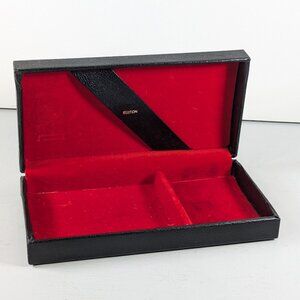 Vintage Black and Red Buxton jewelry box for men